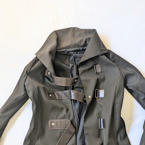 Rudsak fall coat, nylon with leather accents. Size medium. - Picture 2 of 6